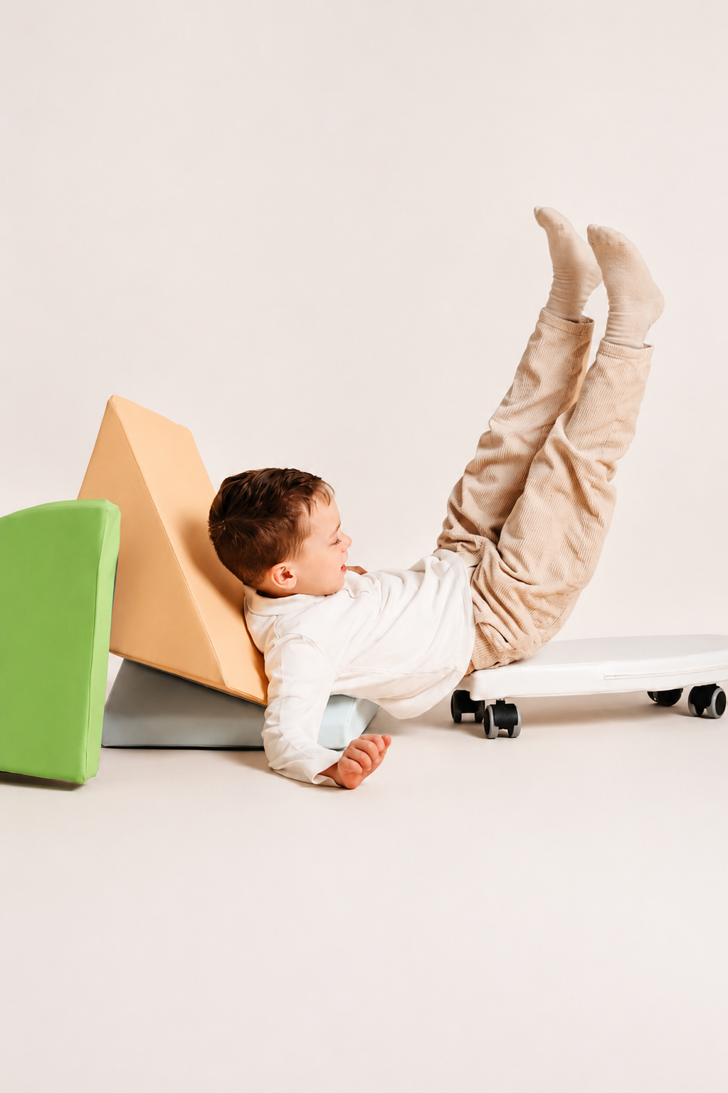 Indoor Play Bundle - Foam Climbing Blocks & Ride-On Toy